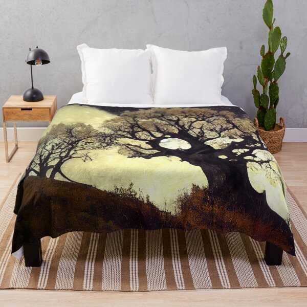 Item preview, White Leaved Oaks on hill at night designed and sold by RileyKyler.