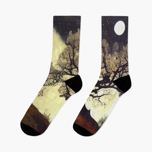 Item preview, White Leaved Oaks on hill at night designed and sold by RileyKyler.