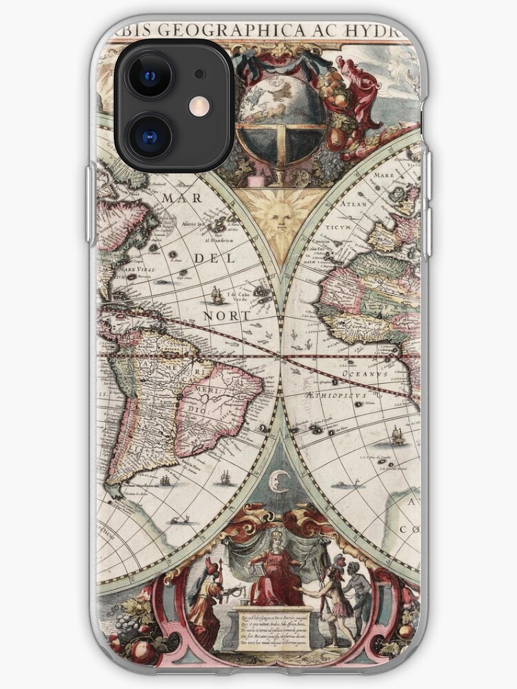 Vintage World Map 1801 iphone 11 case Vintage World Map 1801 iphone 11 case