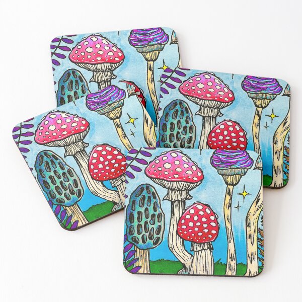 Item preview, Trippy Toadstool and Morel Mushrooms designed and sold by StudioRosebud.