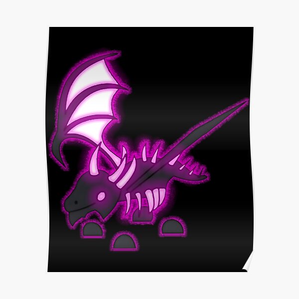 Adopt Me Neon Shadow Dragon Classic Poster For Sale By Siyasiwelex