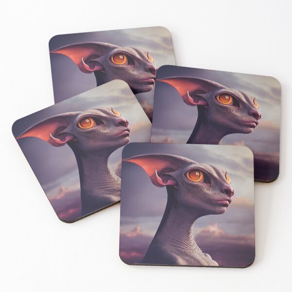 Item preview, Strange and mysterious alien creature, mix of cat and sphinx designed and sold by ART NeuroSmARTxx.