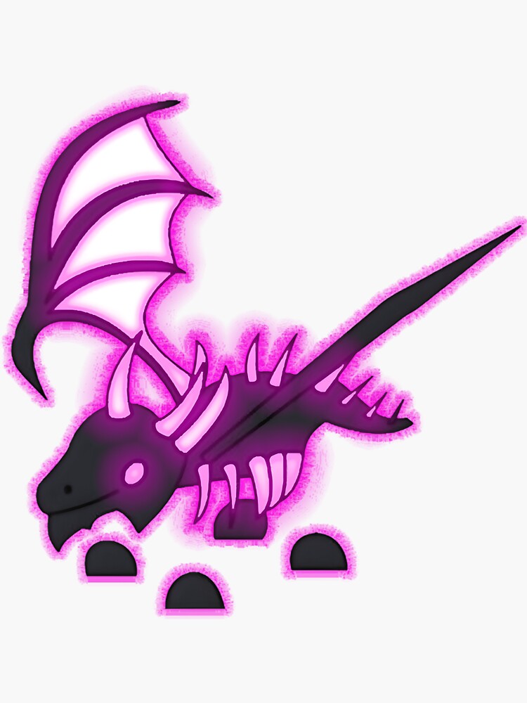 Adopt Me Neon Shadow Dragon Classic Sticker For Sale By Siyasiwelex