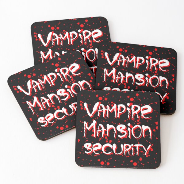 Item preview, Vampire Mansion Security| Funny Halloween Costume| Security Guard| Horror Typography designed and sold by Artventurous.