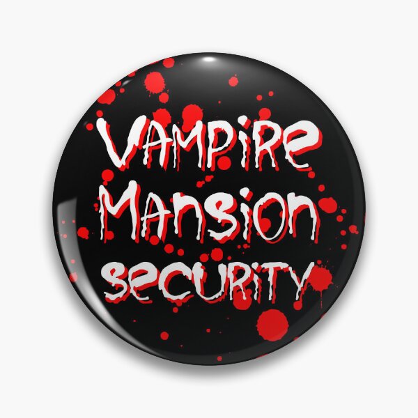 Item preview, Vampire Mansion Security| Funny Halloween Costume| Security Guard| Horror Typography designed and sold by Artventurous.