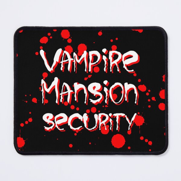 Item preview, Vampire Mansion Security| Funny Halloween Costume| Security Guard| Horror Typography designed and sold by Artventurous.