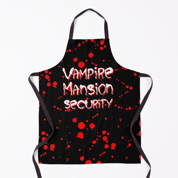 Item preview, Vampire Mansion Security| Funny Halloween Costume| Security Guard| Horror Typography designed and sold by Artventurous.
