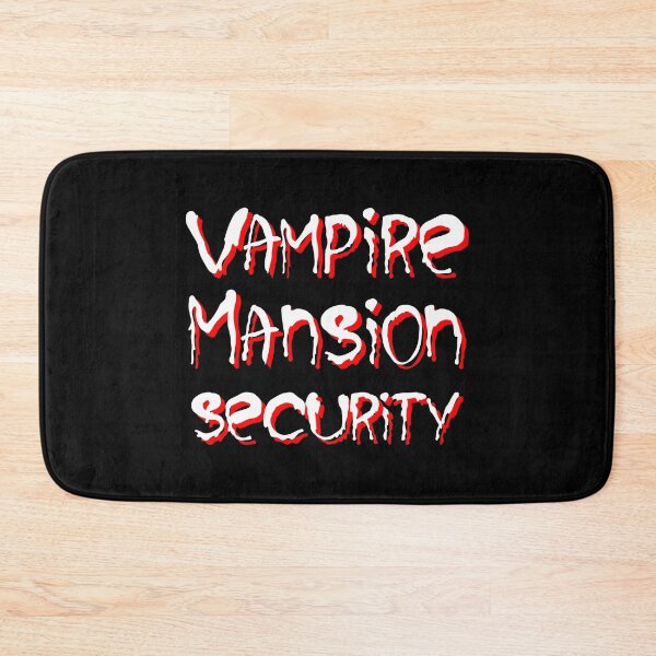 Item preview, Vampire Mansion Security| Funny Halloween Costume| Security Guard| Horror Typography designed and sold by Artventurous.