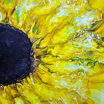 Artwork thumbnail, Sunflower - abstract by RAdley21