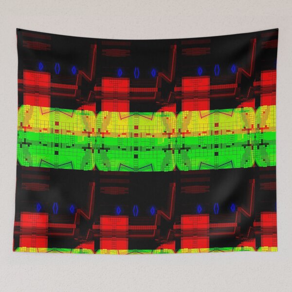 Item preview, Neon techno futuristic metropolis designed and sold by neonmoonwaves.