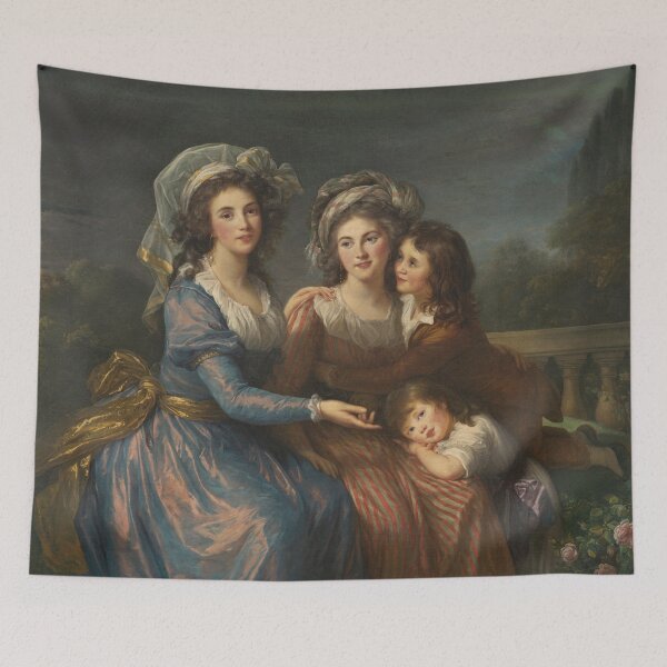 Item preview, The Marquise de Pezay and the Marquise de Rougé with her sons Alexis and Adrien (1787) - Elisabeth Vigée Le Brun designed and sold by SALON DES ARTS.