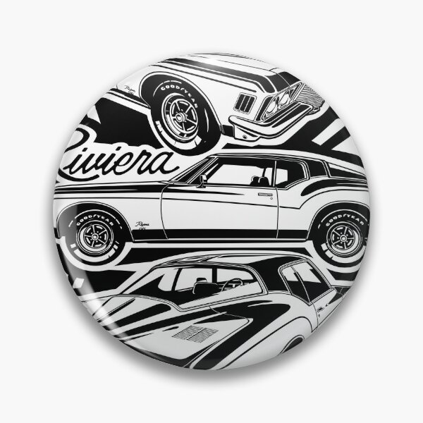 Item preview, Illustration Buick Riviera 1971 - Muscle car - USA designed and sold by SketchNinja.