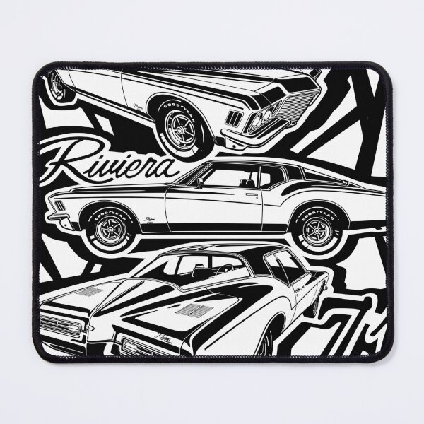 Item preview, Illustration Buick Riviera 1971 - Muscle car - USA designed and sold by SketchNinja.
