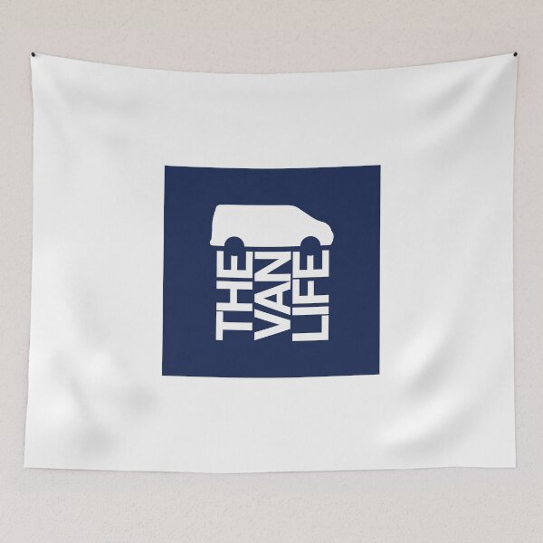Item preview, The Van Life Logo : Navy blue box designed and sold by robnoble.