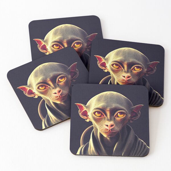 Item preview, Strange and mysterious alien creature, mix of monkey, cat and sphinx designed and sold by ART NeuroSmARTxx.