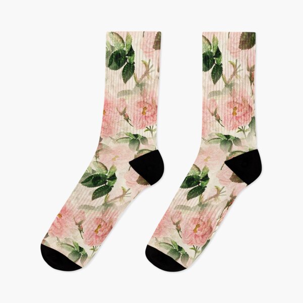 Item preview, Vintage Victorian Floral Pink Roses Leaves Luxury Petals designed and sold by YounitedArt.