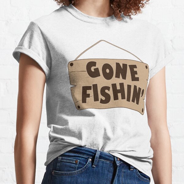 american fish gone fishing fisherman patriotic LOL' Women's V-Neck T-Shirt