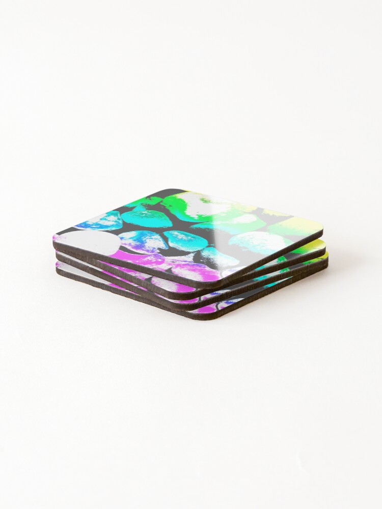 Thumbnail 4 of 5, Coasters (Set of 4), Colorful Rocks Pattern designed and sold by MirceaB.