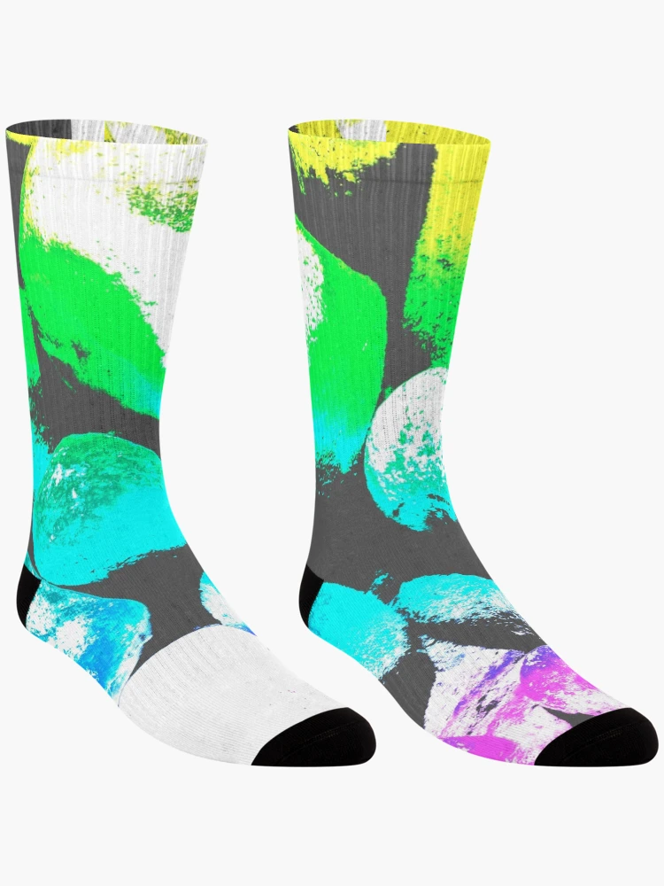 Thumbnail 3 of 5, Socks, Colorful Rocks Pattern designed and sold by Mircea Boboc.
