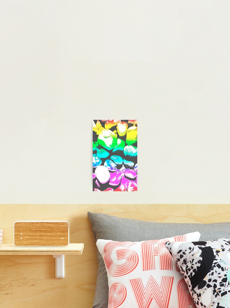 Thumbnail 2 of 3, Photographic Print, Colorful Rocks Pattern designed and sold by MirceaB.