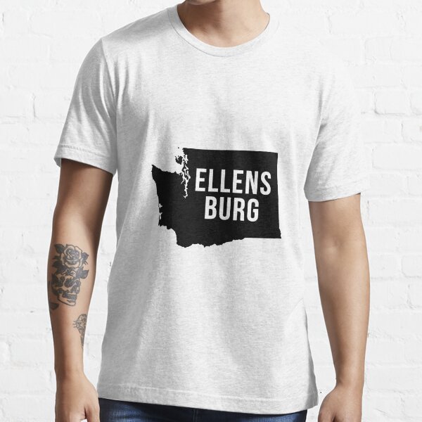 "Ellensburg, Washington Silhouette" Tshirt for Sale by CartoCreative