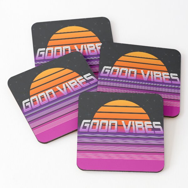 Item preview, Good Vibes Retro Sunset designed and sold by Idiosynoracular.