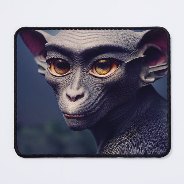 Item preview, Strange and mysterious alien creature, mix of monkey, cat and sphinx designed and sold by ART NeuroSmARTxx.