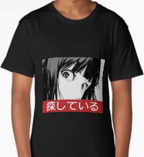 STARE - Sad Japanese Aesthetic Long T-Shirt