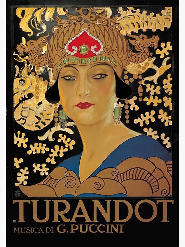 Old opera poster Puccini