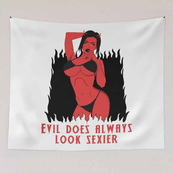 Item preview, Evil does always look sexier than Good | Sexy demon girl illustration designed and sold by ProdbyNiECO.