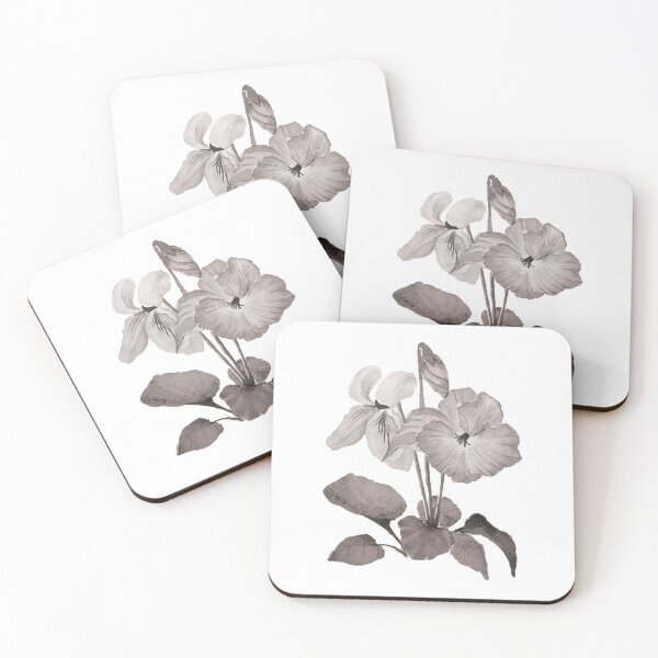 Item preview, Watercolor  Black - White - Gray Flowers designed and sold by Pavnud.