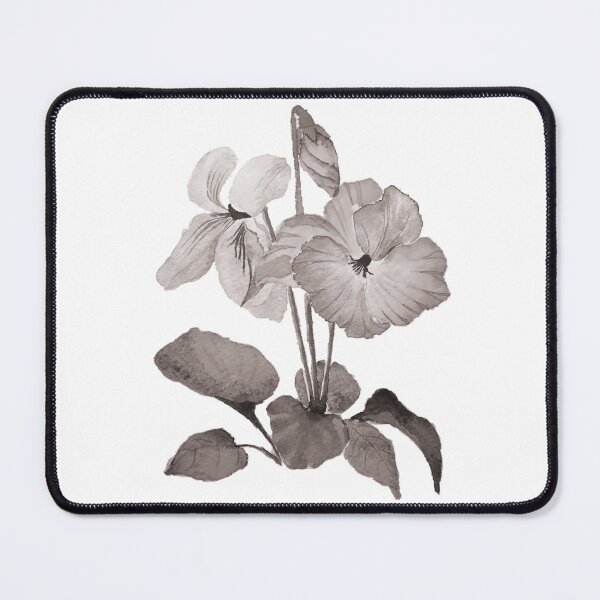 Item preview, Watercolor Black - White - Gray Flowers designed and sold by Pavnud.