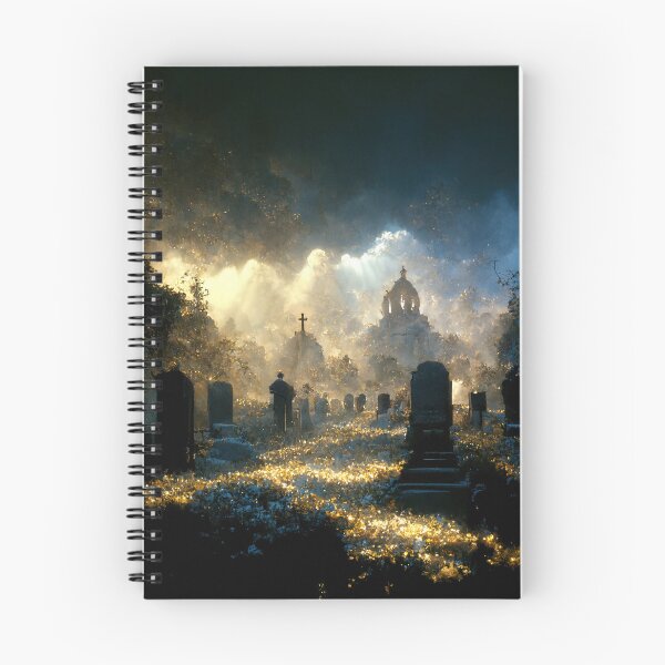 Artikelvorschau, Friedhof im Himmel entworfen und verkauft von AIArtWorkshop.