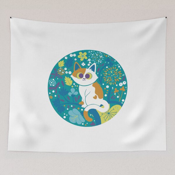 Item preview, Floral Cat  designed and sold by Twkirky.
