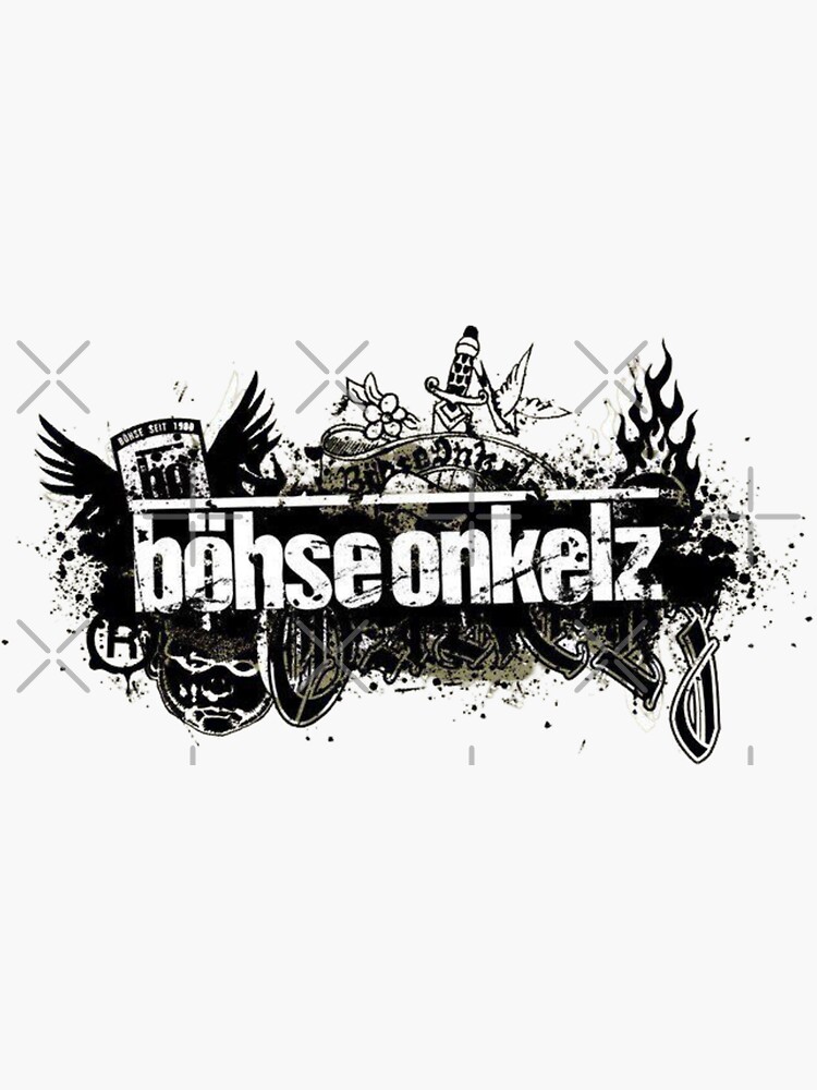"Böhse Onkelz Auf Gute Freunde" Sticker for Sale by TrendingJokes