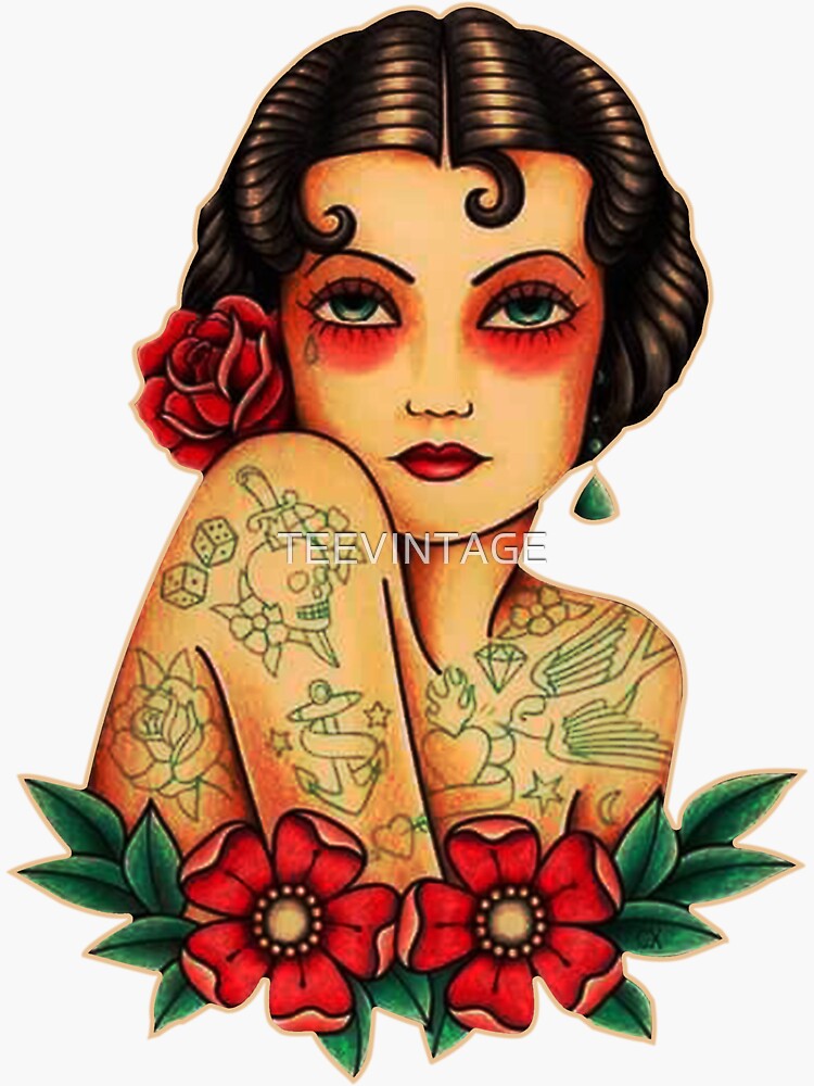 "Sailor Jerry Tribute" Sticker for Sale by TEEVINTAGE Redbubble