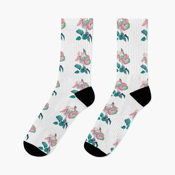 Item preview, Watercolor  Green - Pink Flowers designed and sold by Pavnud.