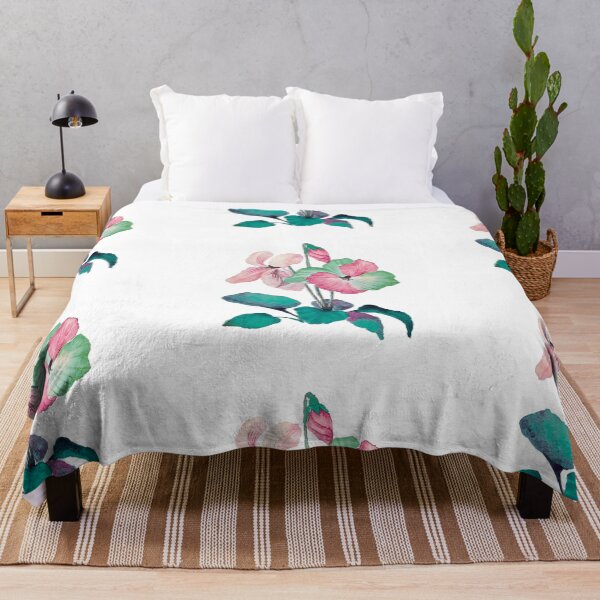 Item preview, Watercolor  Green - Pink Flowers designed and sold by Pavnud.