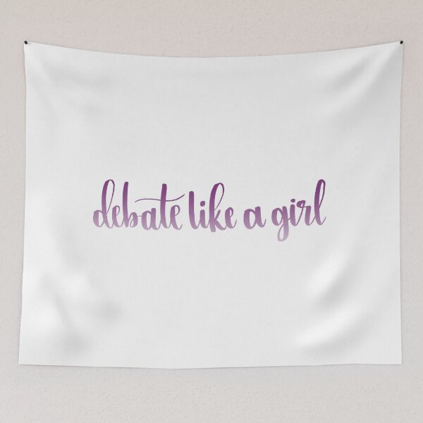 Item preview, Debate Like a Girl  designed and sold by heyitsjelly.