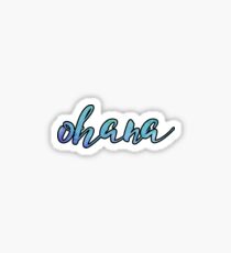 Watercolor Ohana Sticker