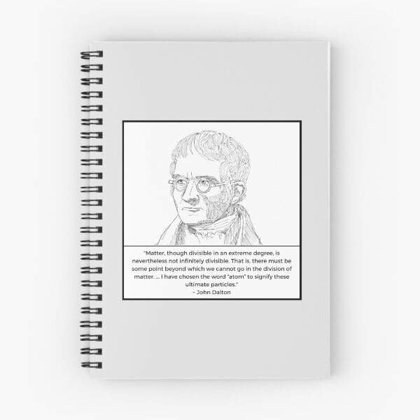 Item preview, John Dalton scientist illustration quotes designed and sold by KennyLucky.