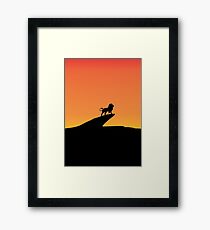 The King Lion Framed Print