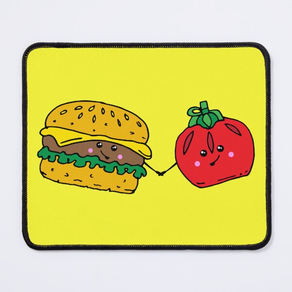 Item preview, Burger and Ketchup Food Love designed and sold by HotHibiscus.