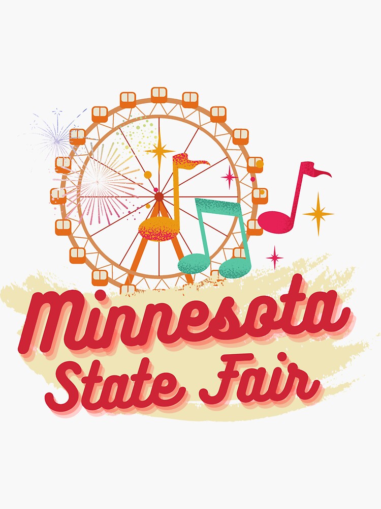 "Minnesota state fair, Ferris wheel, Notes" Sticker for Sale by