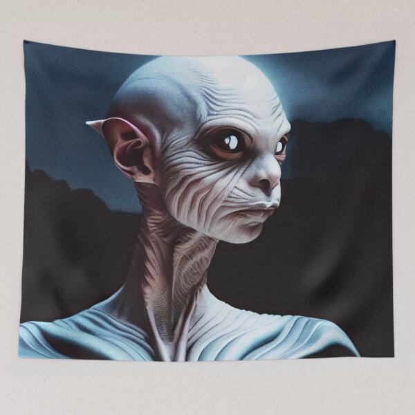 Item preview, Strange and mysterious alien creature, mix of monkey, cat and sphinx designed and sold by ART NeuroSmARTxx.