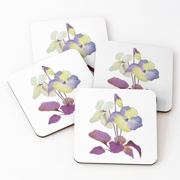 Item preview, Watercolor Purple - Yellow Flowers designed and sold by Pavnud.