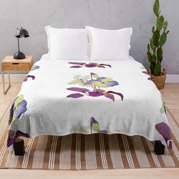 Item preview, Watercolor Purple - Yellow Flowers designed and sold by Pavnud.
