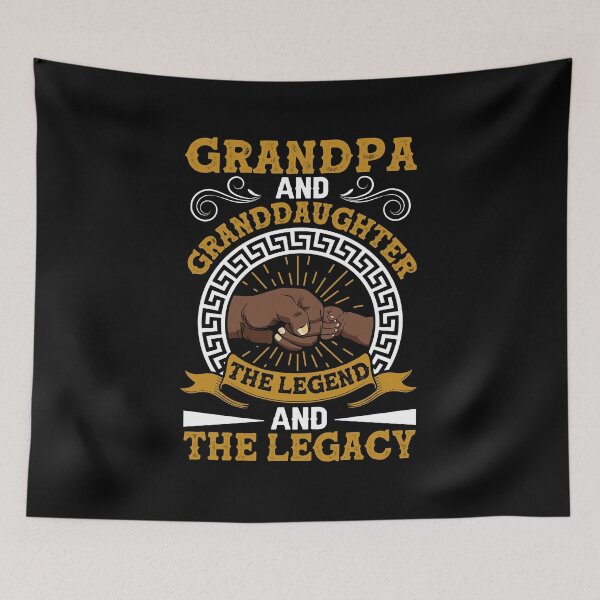 Item preview, Black Grandpa And Granddaughter The Legend And The Legacy Grandchildren Grandparents Day designed and sold by ropersmythx88.