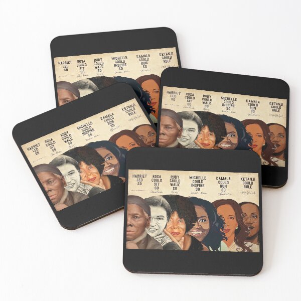Item preview, Kamala Harris Black History Month - Harriet Led So, Rosa Could Sit So, Ruby Could Walk So, Michelle Could Inspire So designed and sold by HappyGrandmaUB.