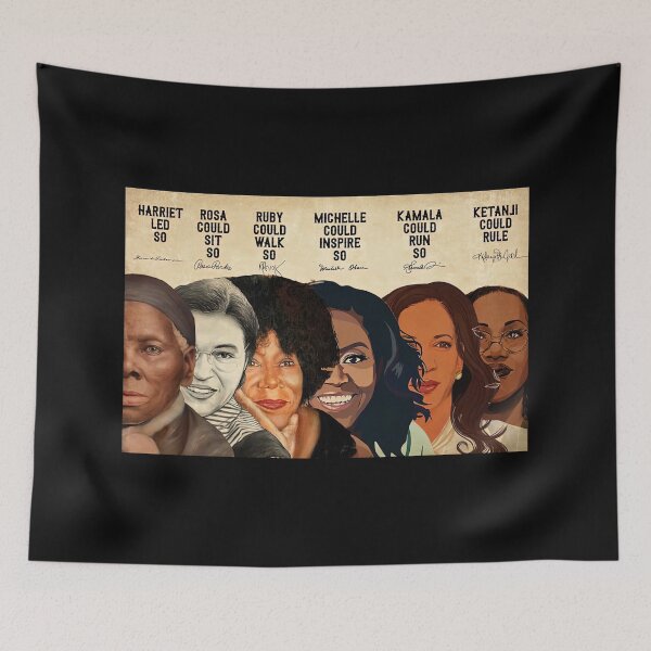 Item preview, Kamala Harris Black History Month - Harriet Led So, Rosa Could Sit So, Ruby Could Walk So, Michelle Could Inspire So designed and sold by HappyGrandmaUB.